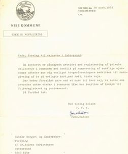 Forslag vejnavn 1973 